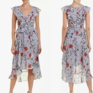 Parker New York “Violet Garden” Floral Print Dress. Size -Medium